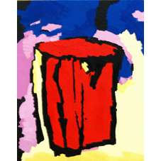 Animation pot rouge.